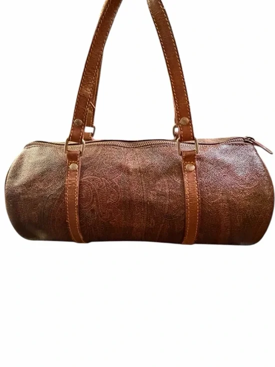 VINTAGE 1997 Etro Milano Paisley Barrel Bag - Made in Italy - Picture 3 of 8